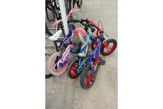 THREE VARIOUS CHILDRENS BIKES - Image 1 of 3