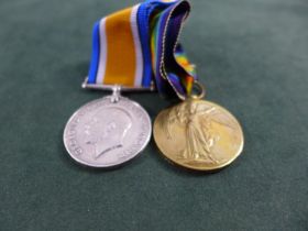 A WORLD WAR 1 MEDAL PAIR AWARDED TO 266299 SAPPER A THORPE ROYAL ENGINEERS