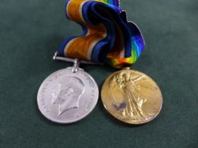 A WORLD WAR 1 MEDAL PAIR AWARDED TO 141126 DRIVER E.H. NUNN ROYAL ENGINEERS