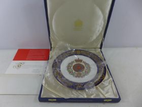 A BOXED LIMITED EDITION SPODE CHINA BLACK WATCH PLATE