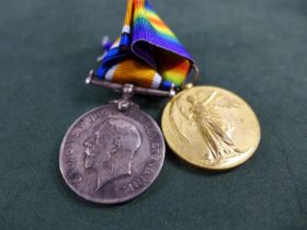 A WORLD WAR I MEDAL PAIR AWARDED TO 134391 SAPPER C. ARMSTRONG ROYAL ENGINEERS