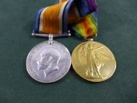 A WORLD WAR I MEDAL PAIR AWARDED TO 181662 2 CORPORAL J PARKINSON ROYAL ENGINEERS