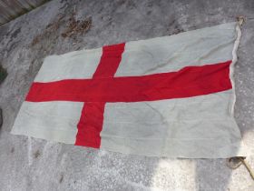 A MID 20TH CENTURY SAINT GEORGES FLAG BY TURTLE AND PEARCE LTD, 117CM X 250