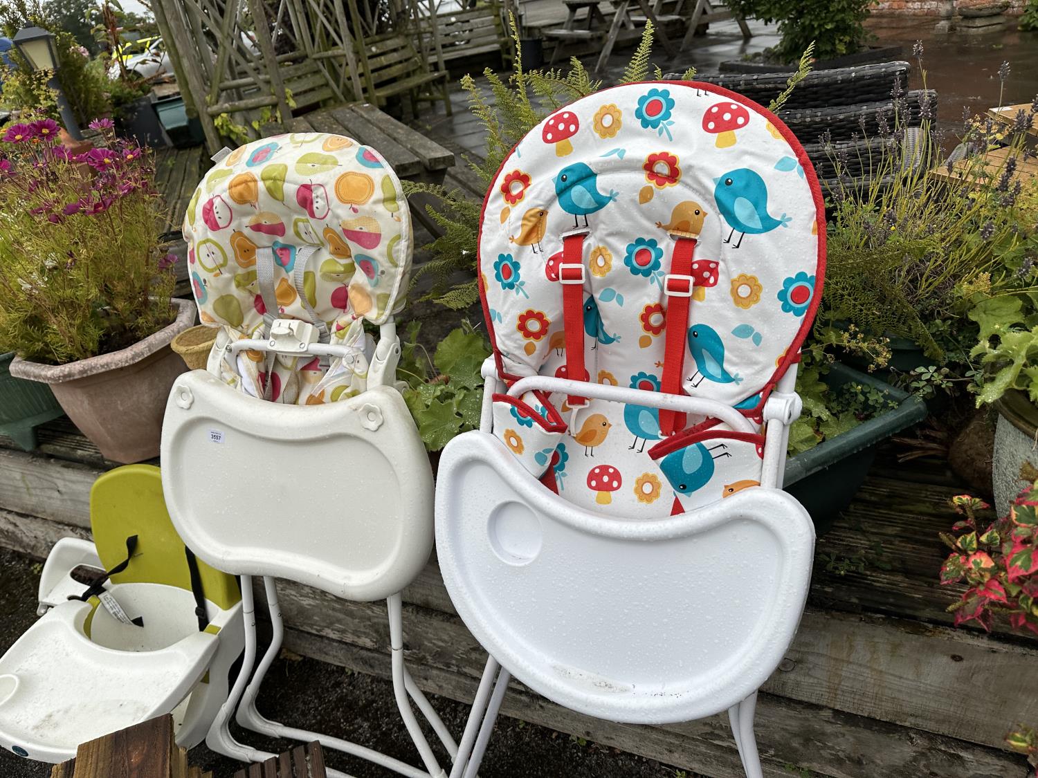 THREE VARIOUS CHILDS HIGH CHAIRS - Image 2 of 4