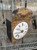 A VINTAGE LONGCASE CLOCK FACE