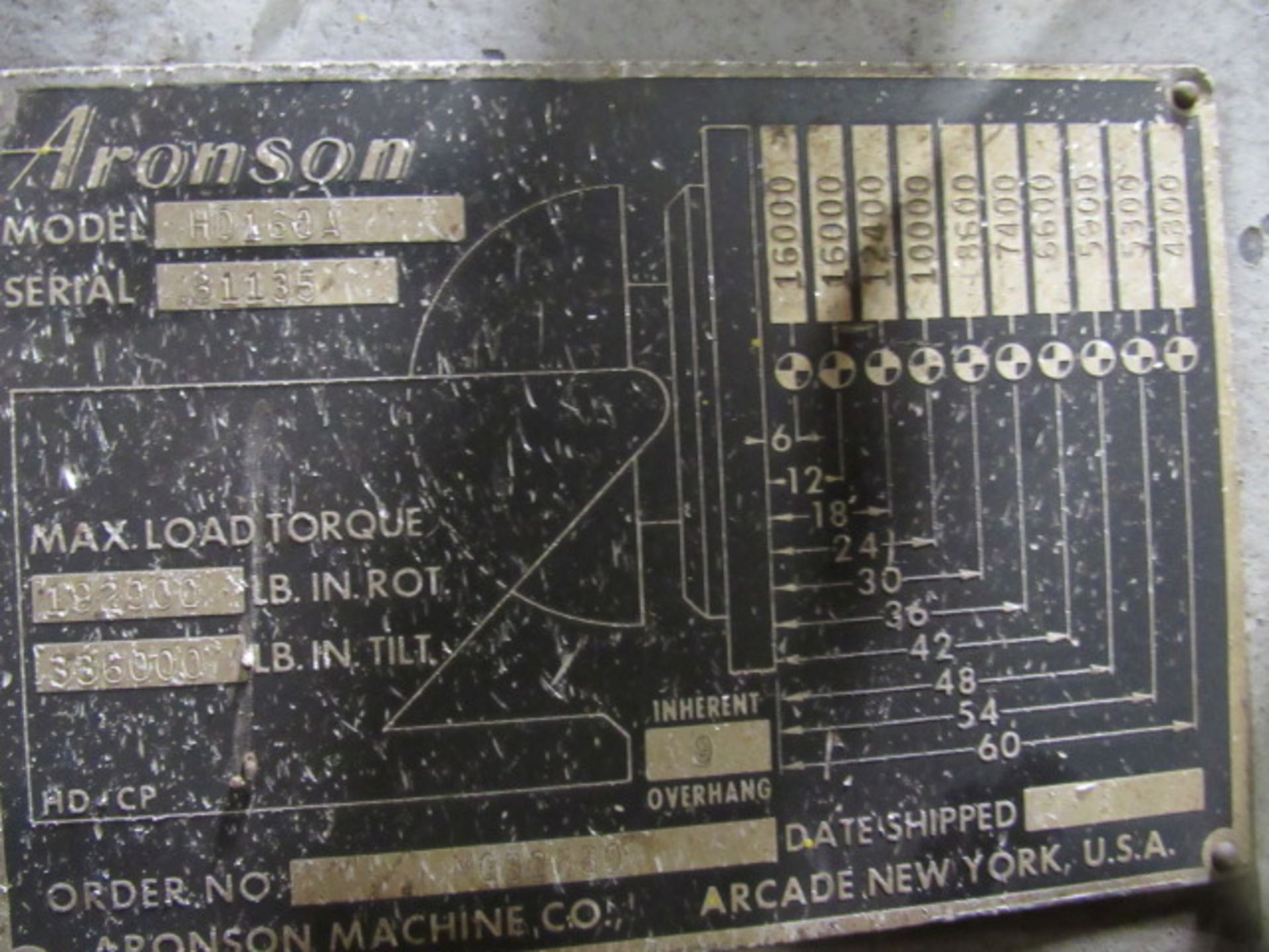 Aronson HD-160A Welding Positioner - Image 7 of 7