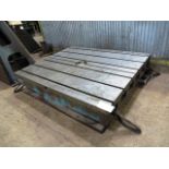 5' x 6' T-Slotted Giddings & Lewis Type Air Lift Rotary Table
