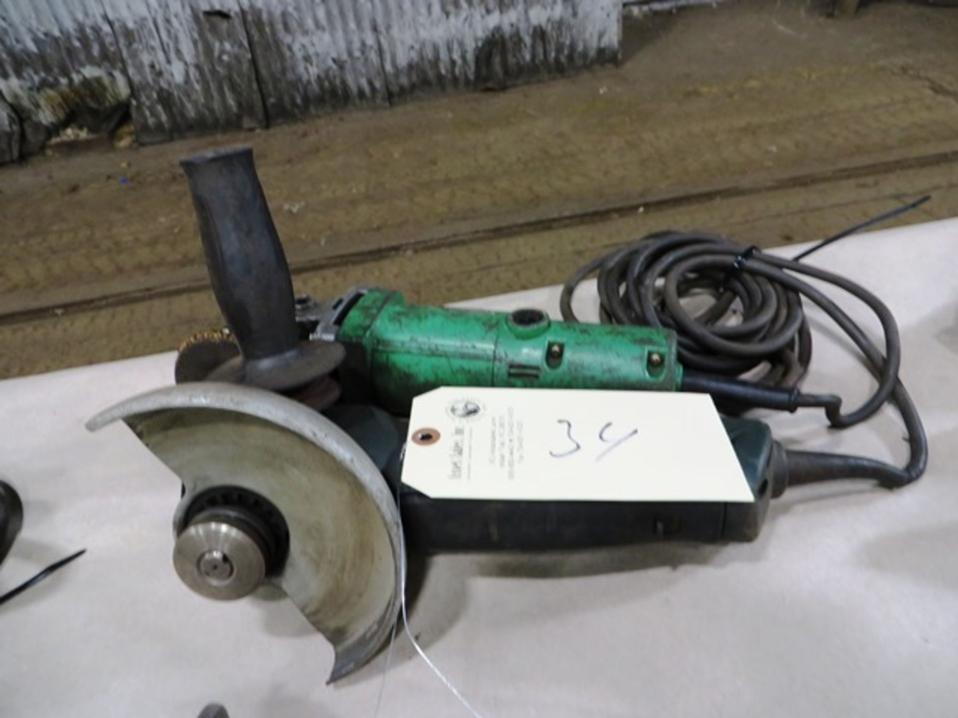 (1) Hitachi & (1) Metabo Electric Hand Grinders