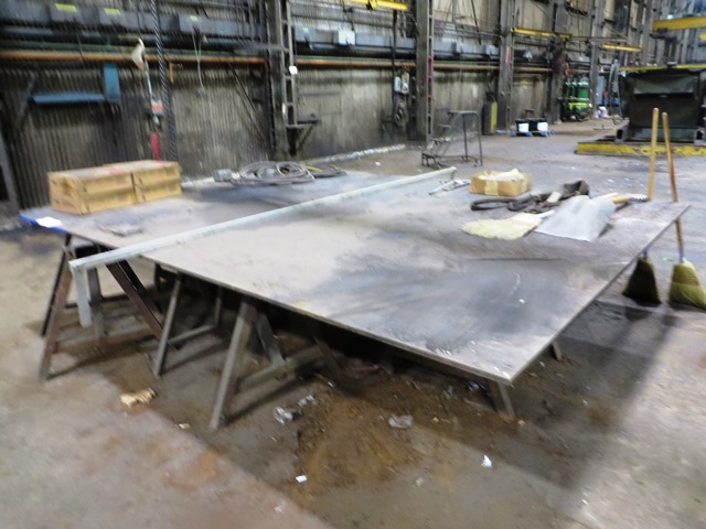 { Group of lots 249, 250 } 8' x 12' x 3/4'' Steel Plate (No Contents)
