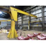 Able Howe 1-1/2 Ton 360 Degrees Free Standing Jib Crane