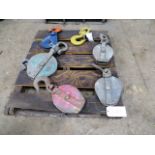 Assorted Block & Tackle on Pallet