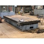 90'' x 200'' T-Slotted Boring Mill Table (Used for Layout)