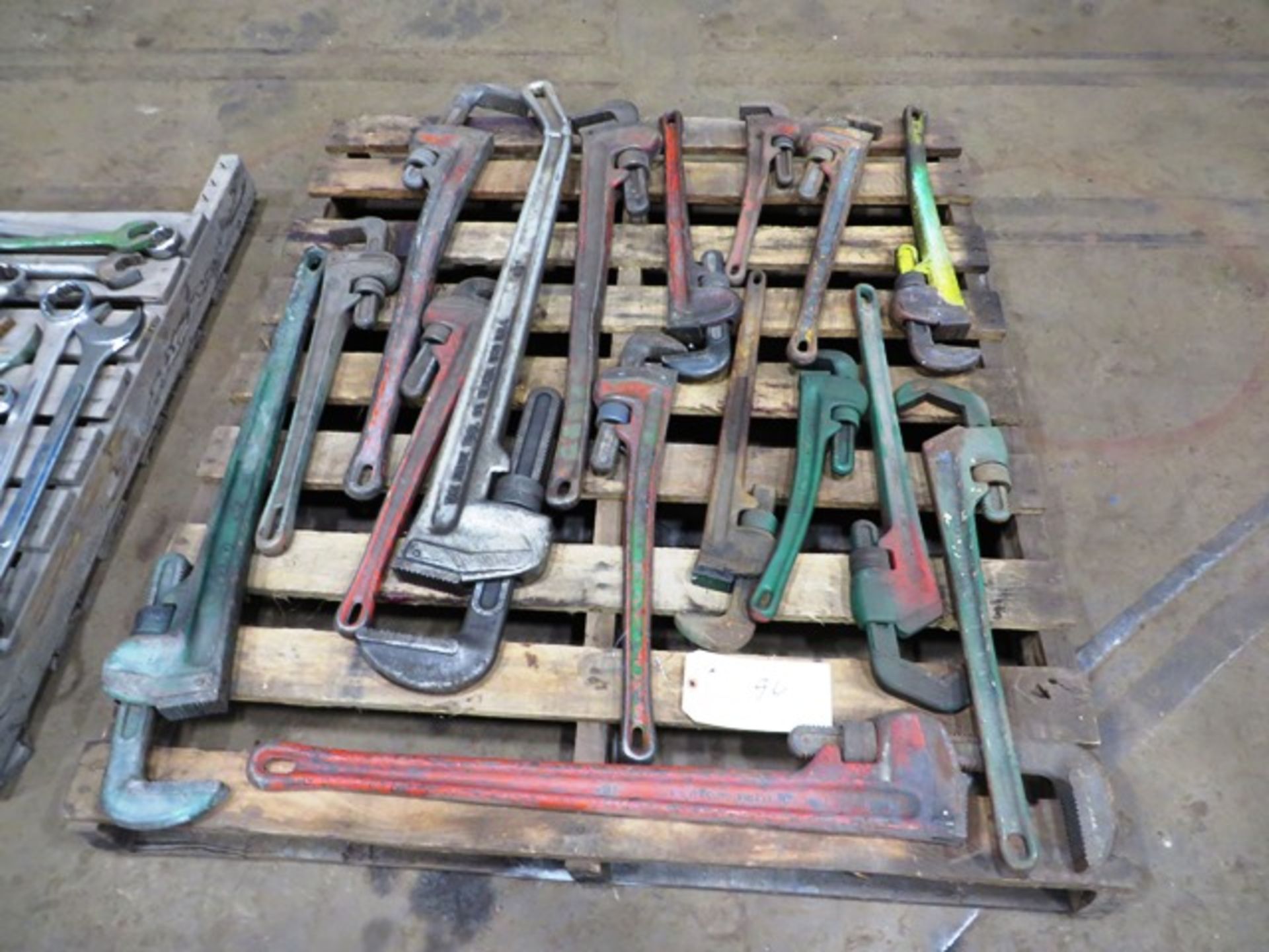 Pipe Wrenches on Pallet