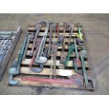 Pipe Wrenches on Pallet