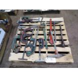 Ridgid Pipe Cutters, Spiral Reamers & Chain Wrenches on Pallet