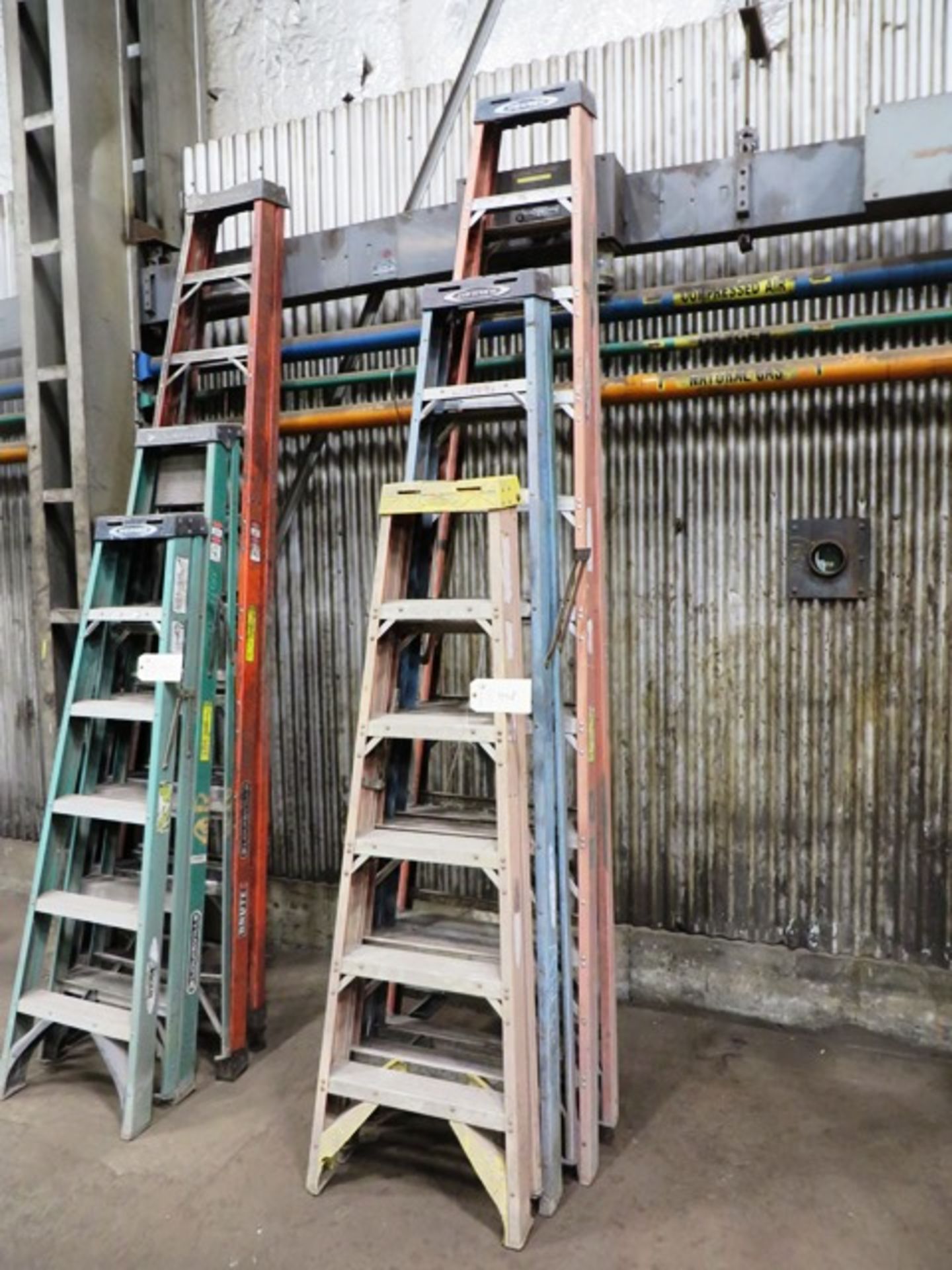 (3) Assorted Fiberglass Ladders