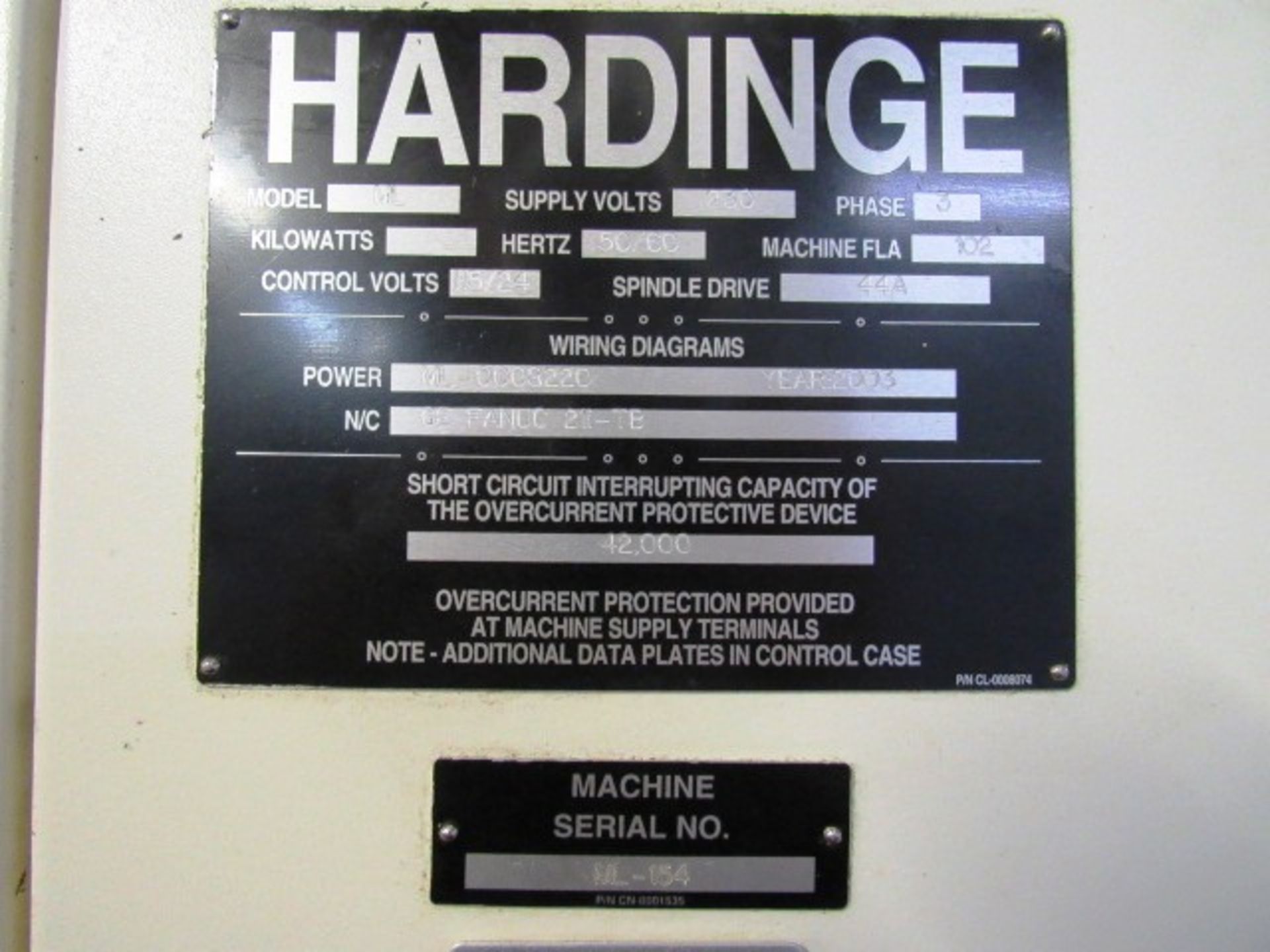 Hardinge Elite 8/51 CNC Turning Center with Milling - Image 11 of 11