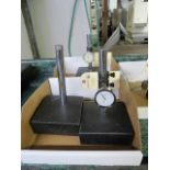 (2) Granite Base Stands (1) with Dial Indicator
