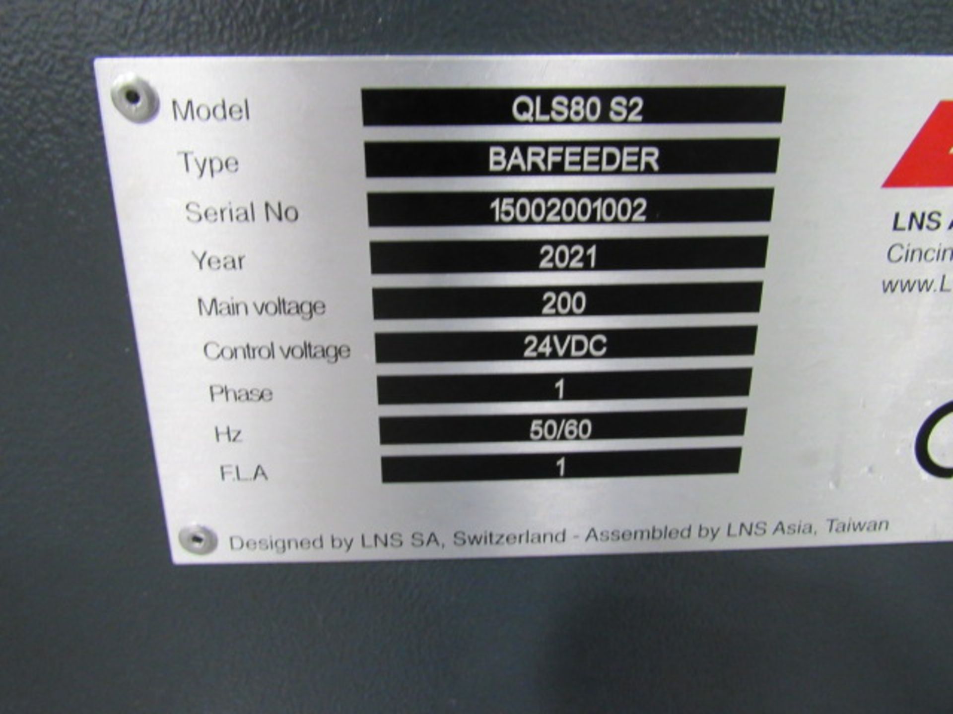 2021 LNS QLS80S2 Bar Feeder - Image 6 of 6