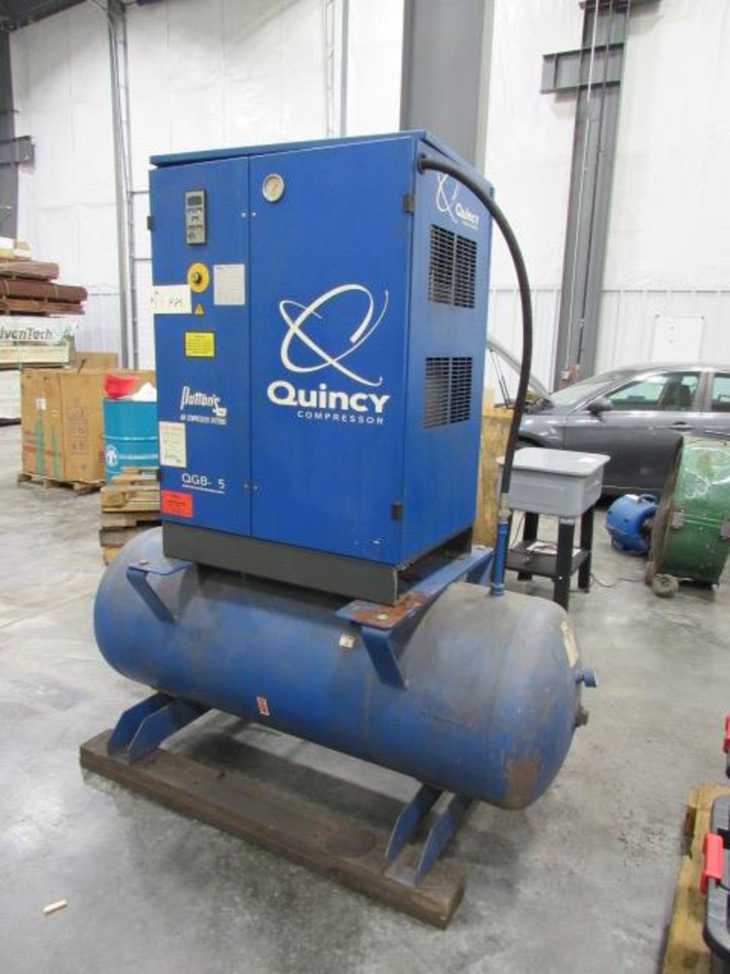 Quincy QGB 15 HP Horizontal Tank Mounted Air Compressor - Image 3 of 5