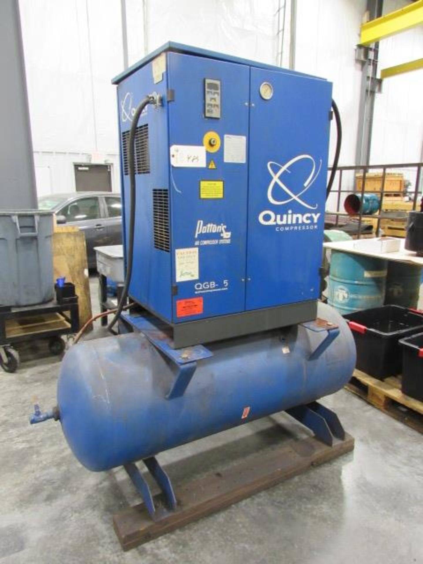 Quincy QGB 15 HP Horizontal Tank Mounted Air Compressor - Image 2 of 5