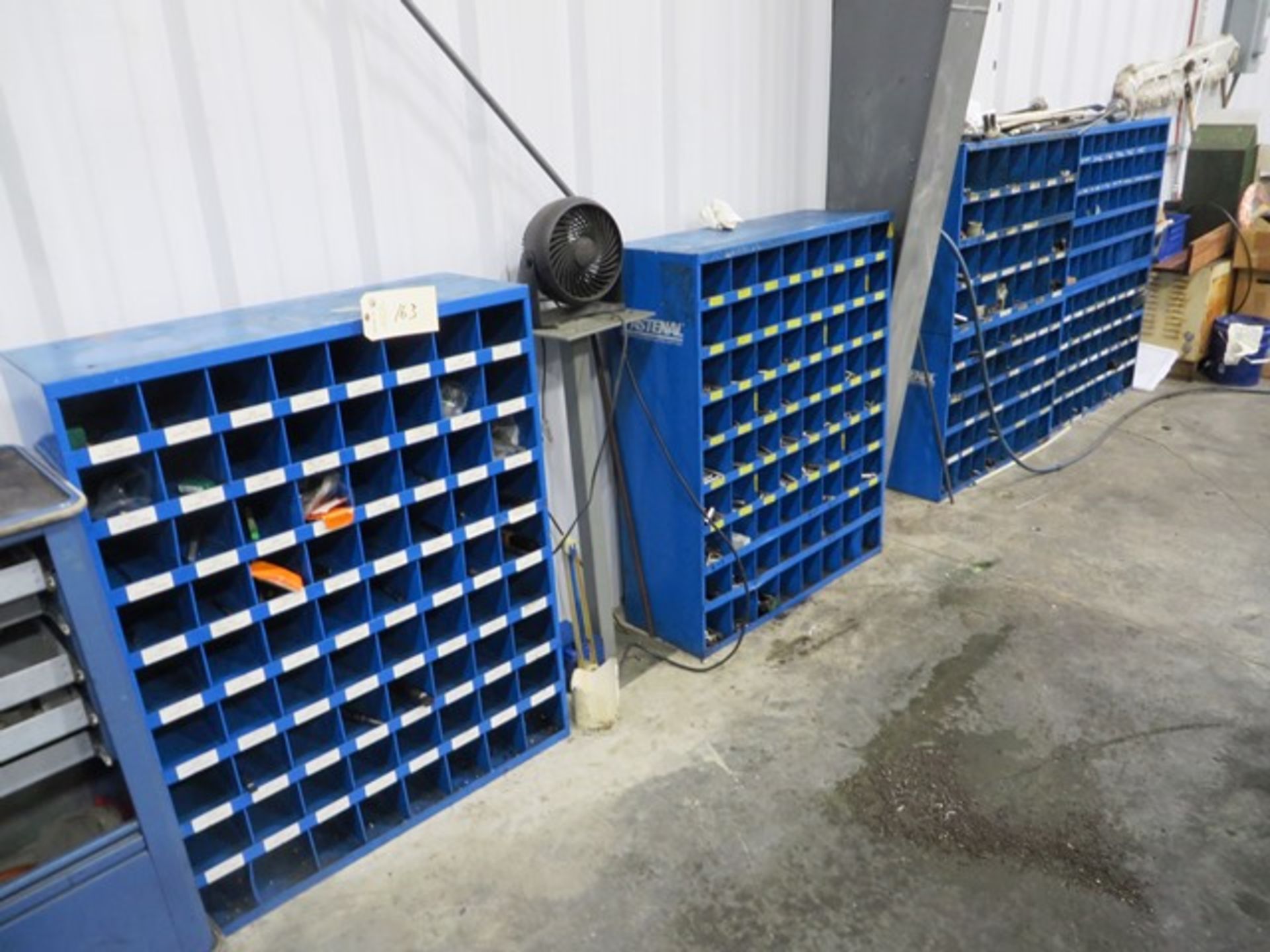 (4) Sections of Fastenal Cabinets with Hardware & Some Tooling