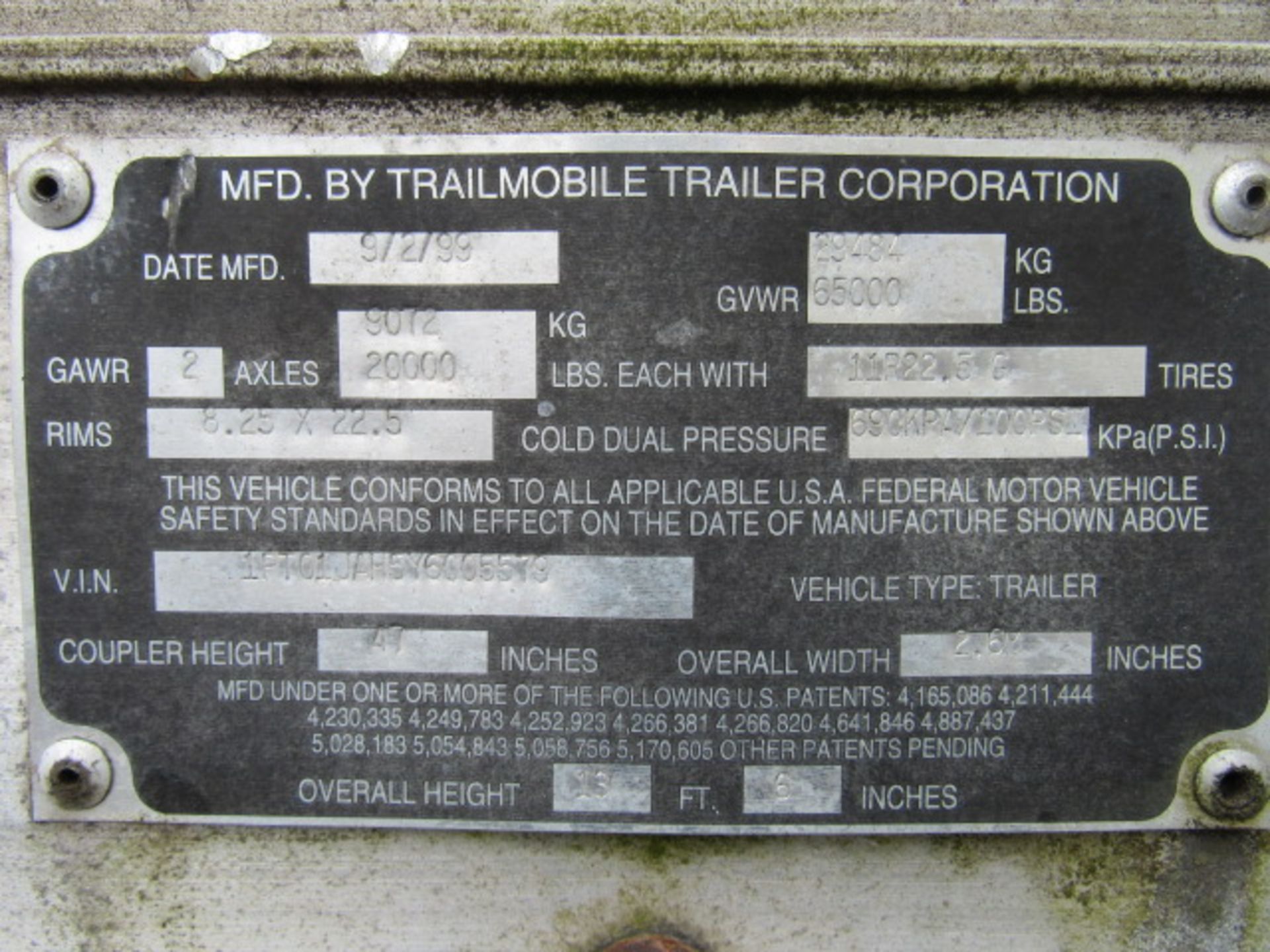 Trail Mobile 53' Dual Axle Box Trailer - Image 6 of 6