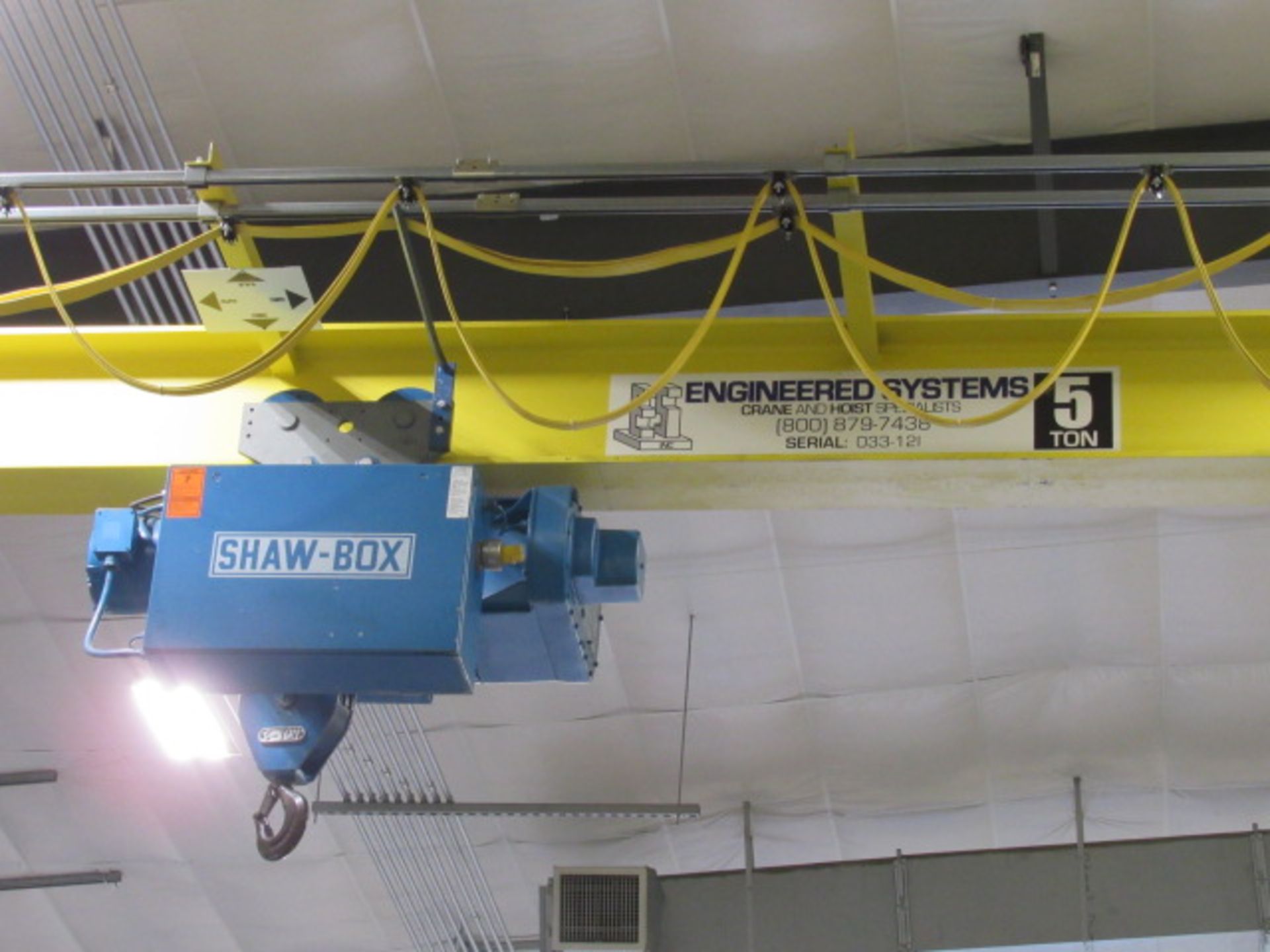 Engineered Systems 5 Ton Top Running Overhead Bridge Crane - Image 3 of 4