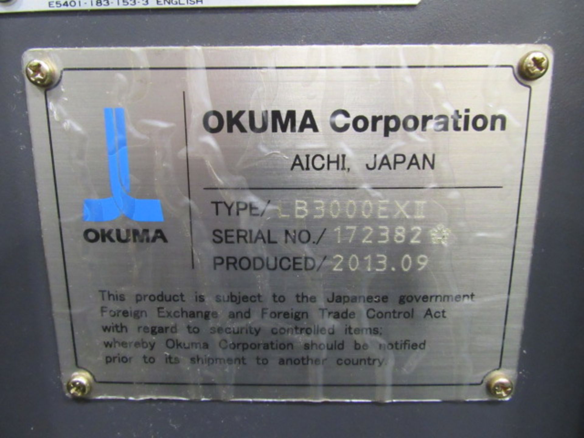 Okuma LB-3000EXII Spaceturn 5-Axis Dual Spindle CNC Turning Center - Image 9 of 9