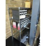 Rack with Plastic Index Tool Boxes