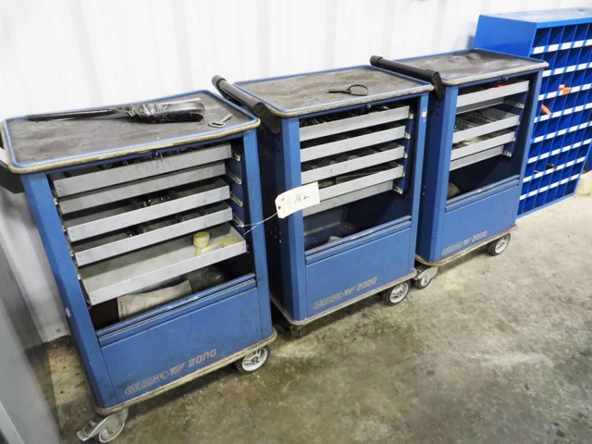 (3) Gedore 2000 Portable Tool Cabinets