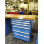 Lista 6 Drawer Tool Cabinet with Butcher Block Top