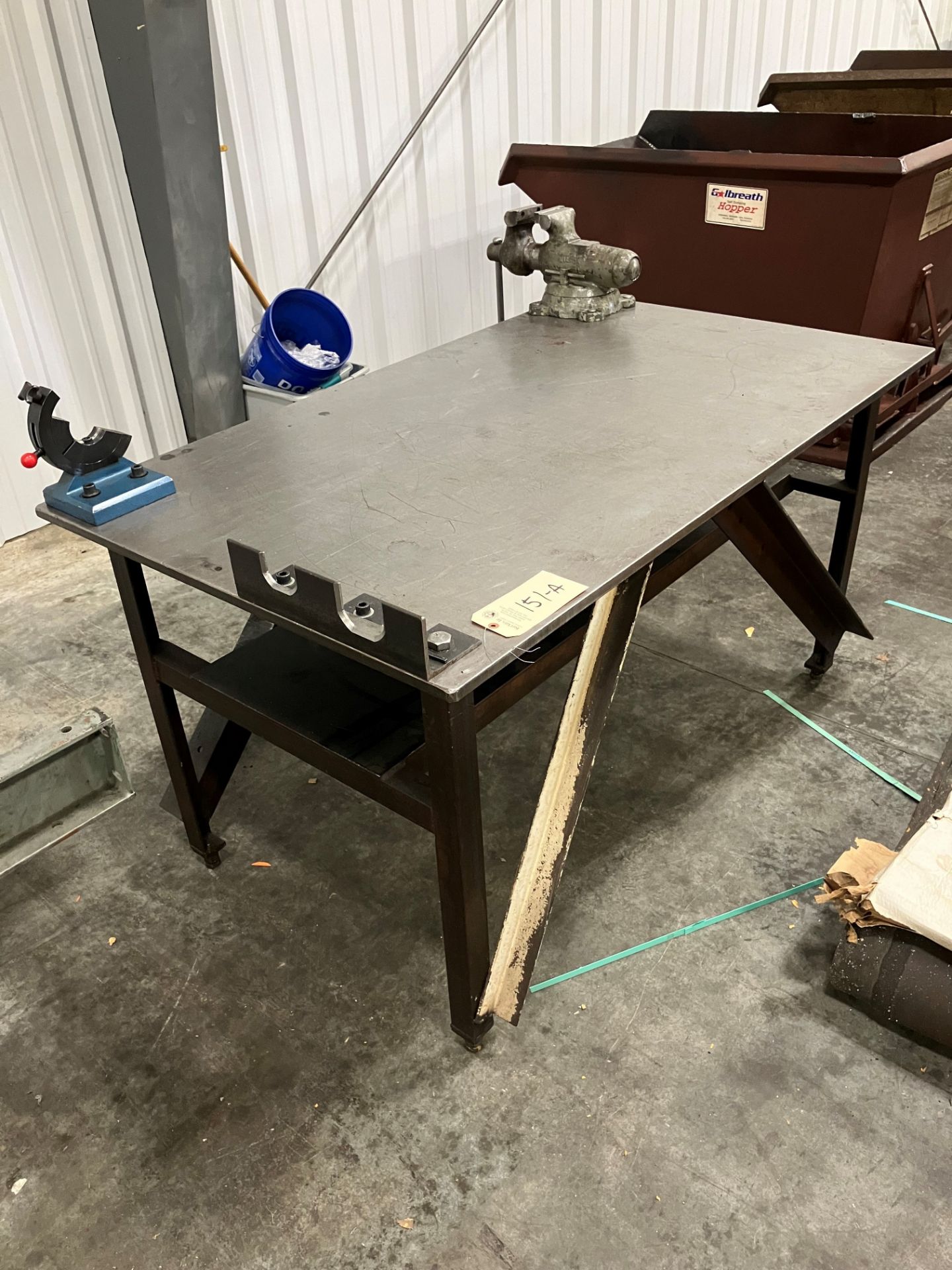 3' x 5' x 3/4'' Steel Table (no vise)