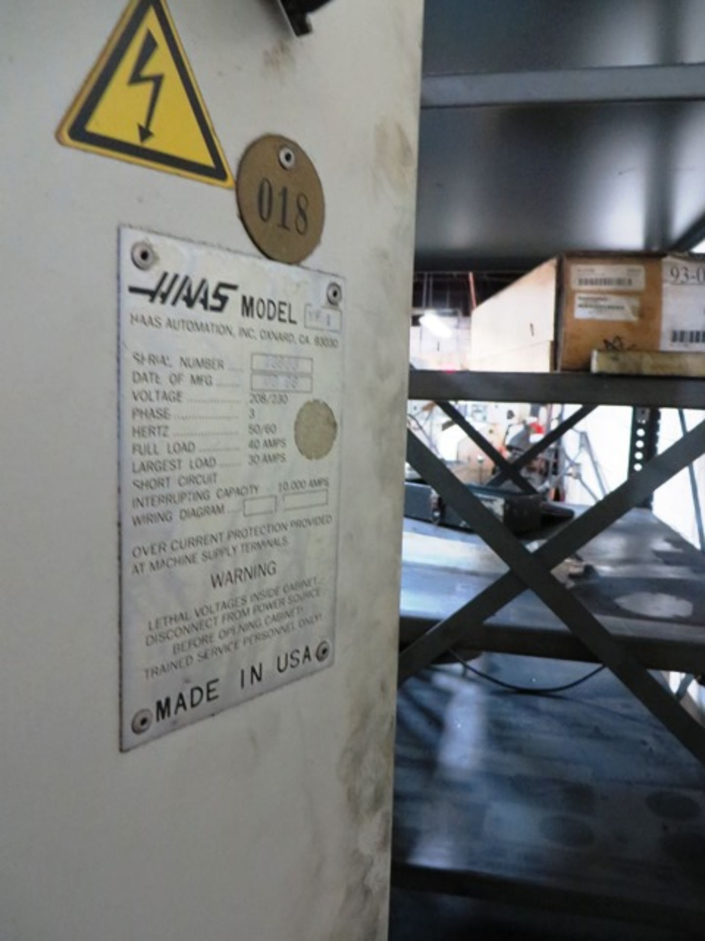 Haas VF-1 CNC Vertical Machining Center - Image 5 of 5