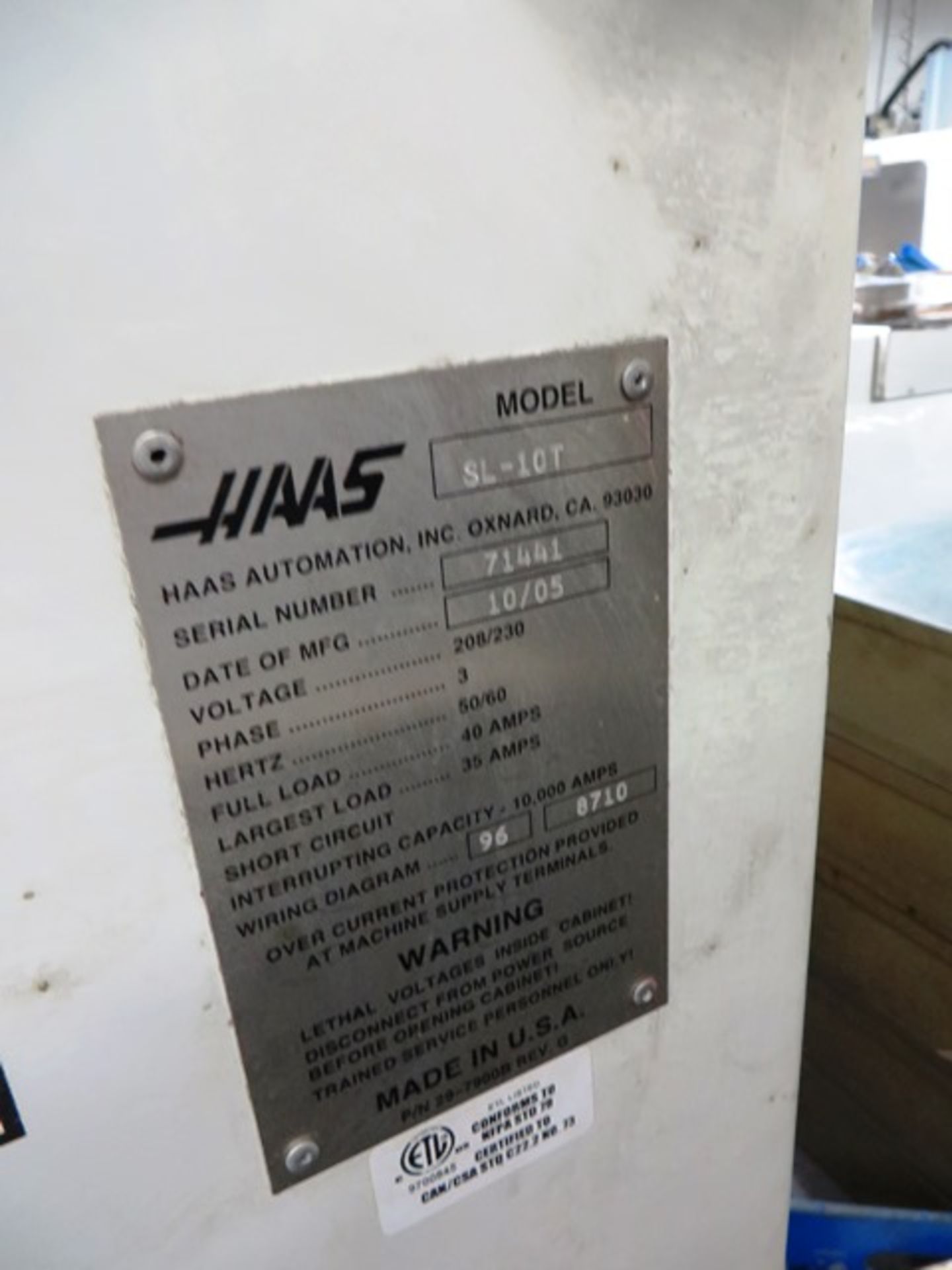 Haas SL-10 CNC Turning Center - Bild 7 aus 7