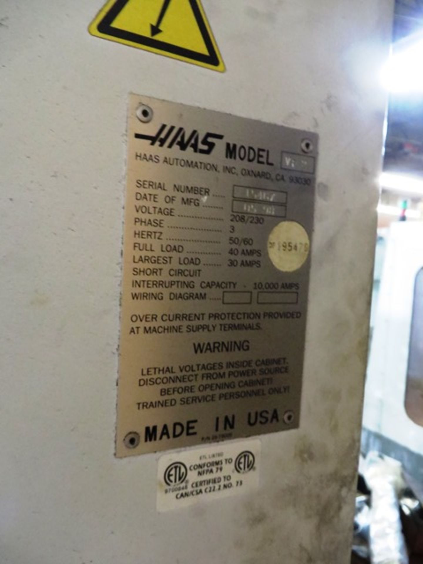 Haas VF-2 CNC Vertical Machining Center - Image 7 of 7