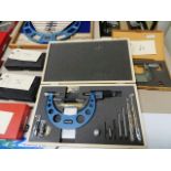 Fowler 0'' - 6'' Micrometer with Interchangeable Anvils