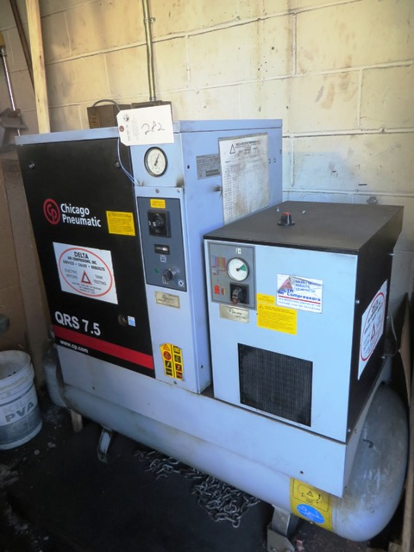 Chicago Pneumatic 7.5hp Rotary Screw Air Compressor - Bild 2 aus 3