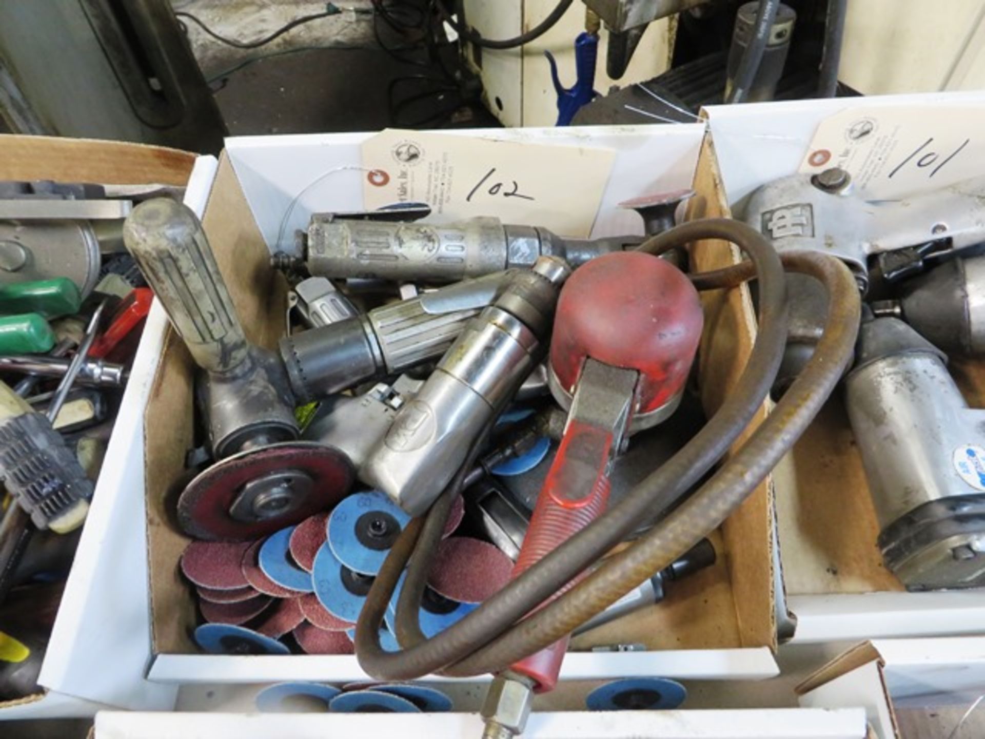 Assorted Pneumatic Grinders, Ratchets & Drills