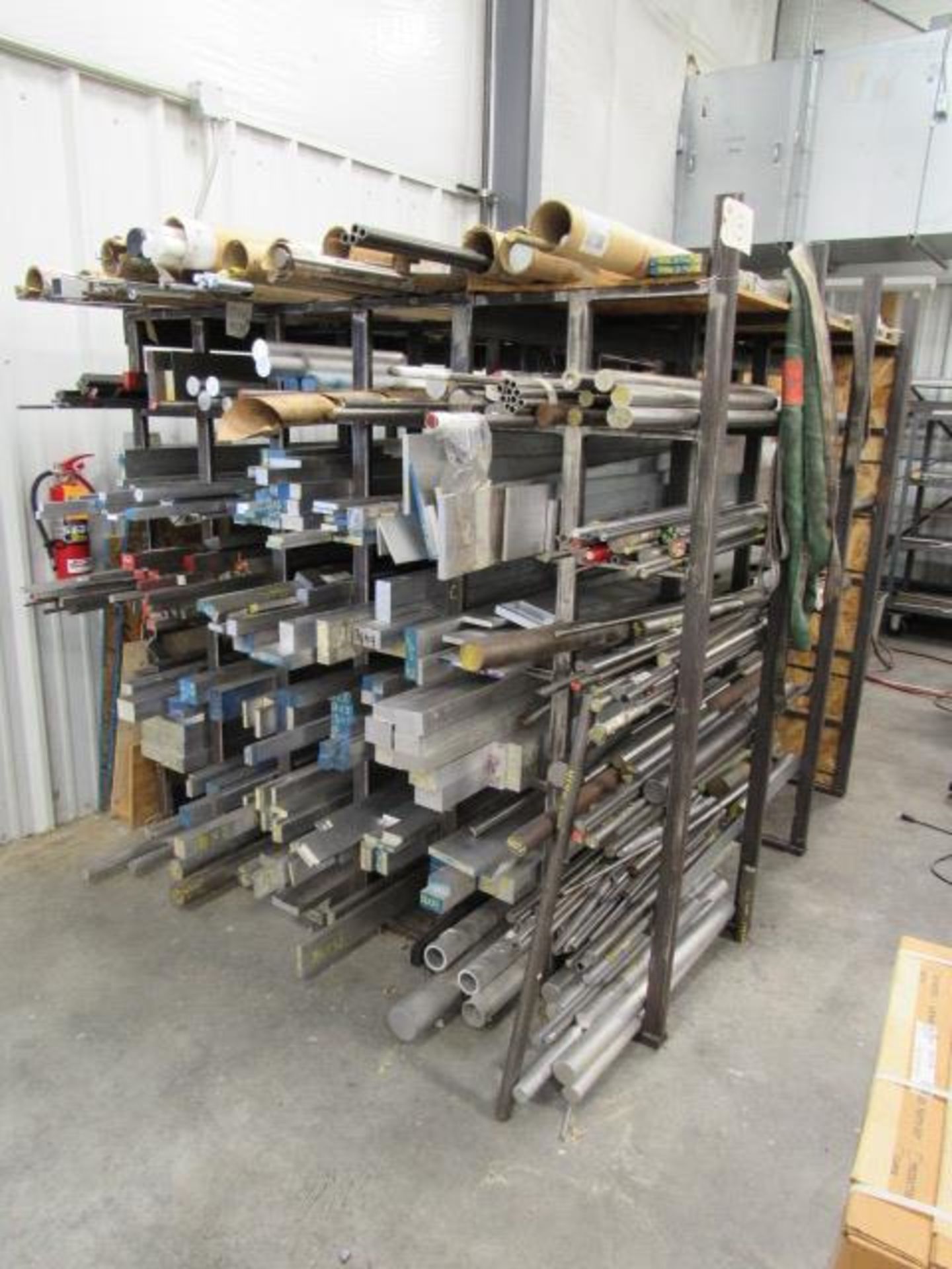 Large Rack with Usable Stainless, Aluminum & Steel Bars, Rounds & Flats - Image 2 of 8