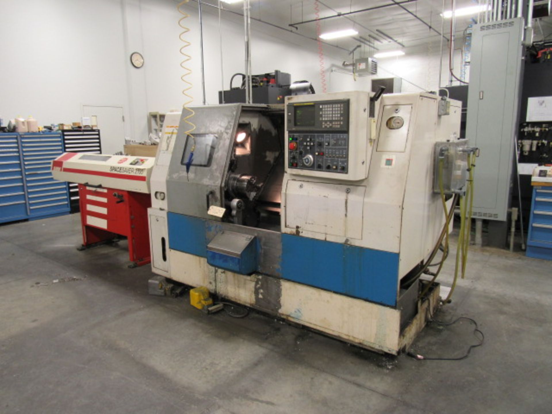 Daewoo Puma 200C CNC Turning Centers with 8'' 3-Jaw Chucks, 21'' Swing x 26.3'' Centers, Spindle - Image 6 of 8
