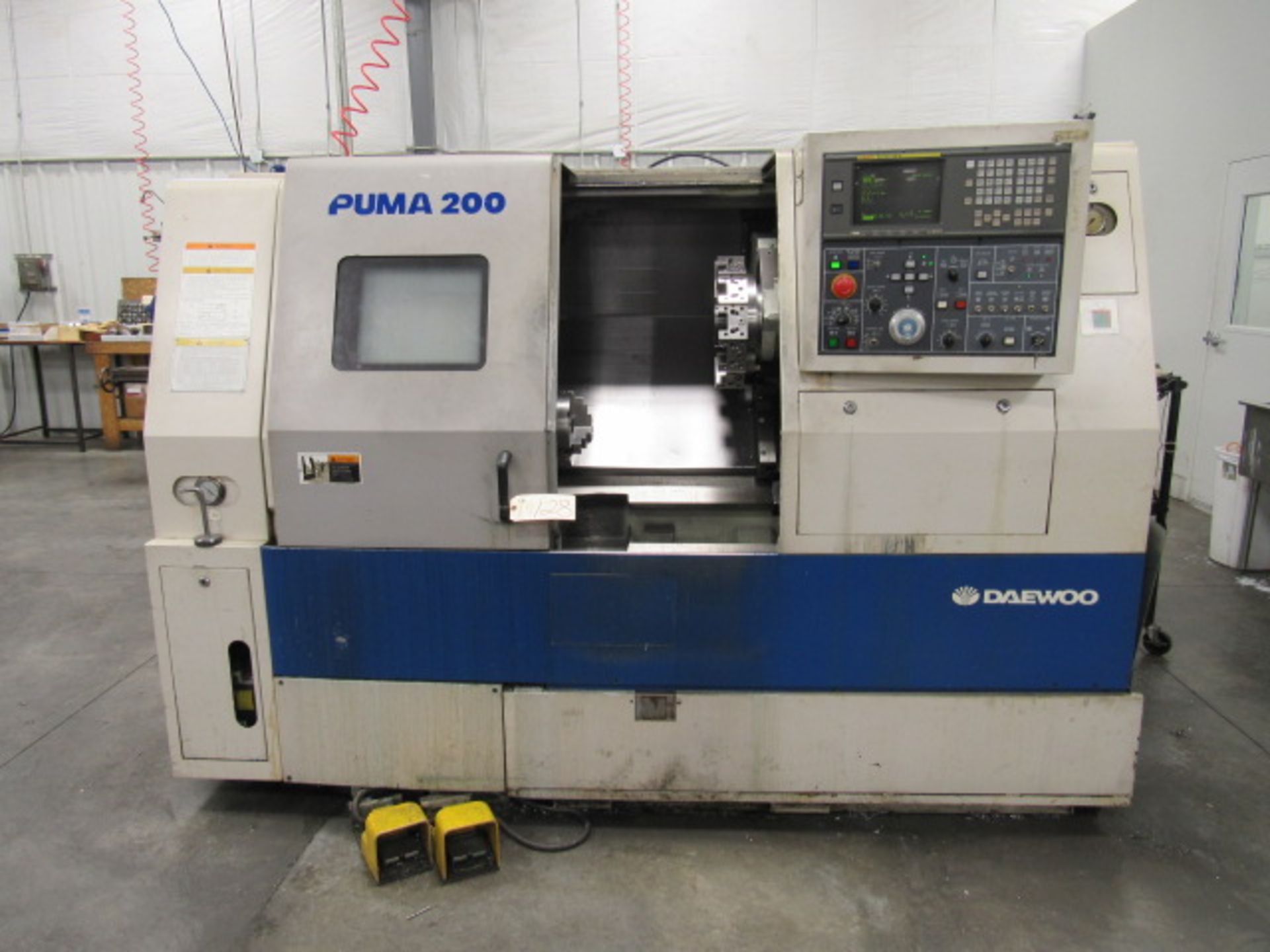 Daewoo Puma 200C CNC Turning Centers with 8'' 3-Jaw Chucks, 21'' Swing x 26.3'' Centers, Spindle - Image 8 of 8