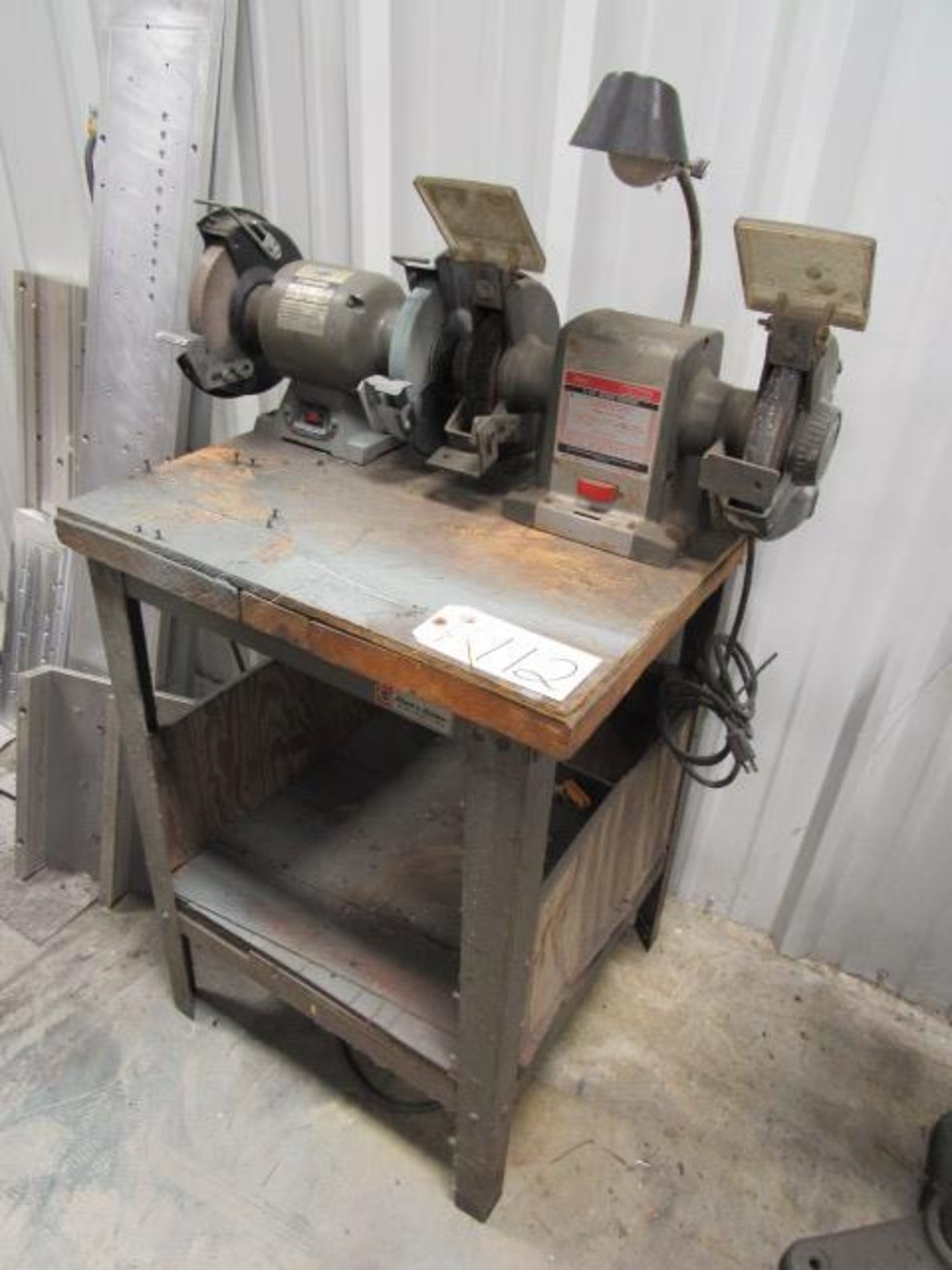 Workbench with (2) Grinders