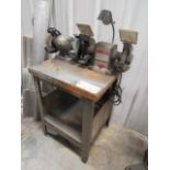 Workbench with (2) Grinders