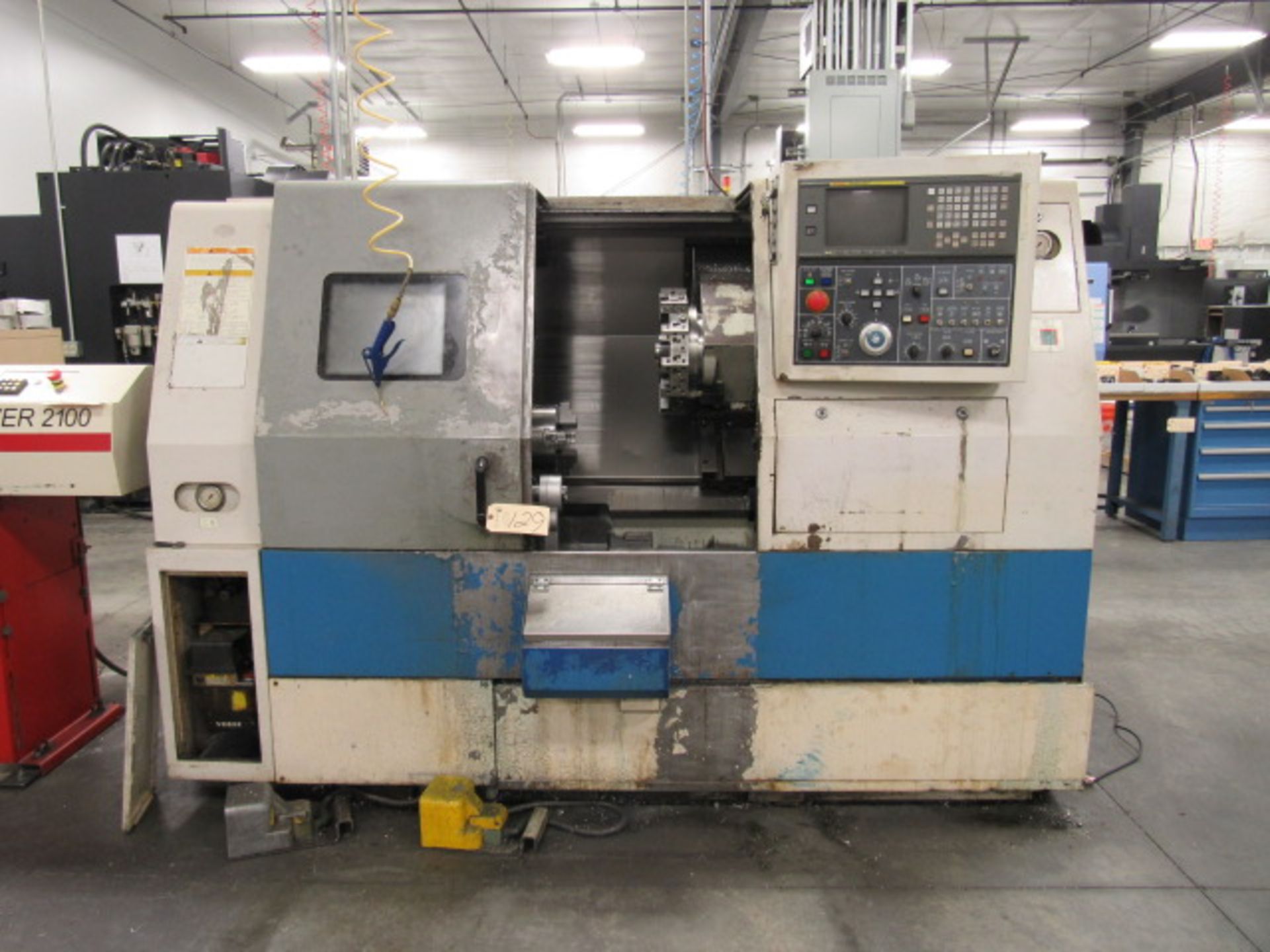 Daewoo Puma 200C CNC Turning Centers with 8'' 3-Jaw Chucks, 21'' Swing x 26.3'' Centers, Spindle