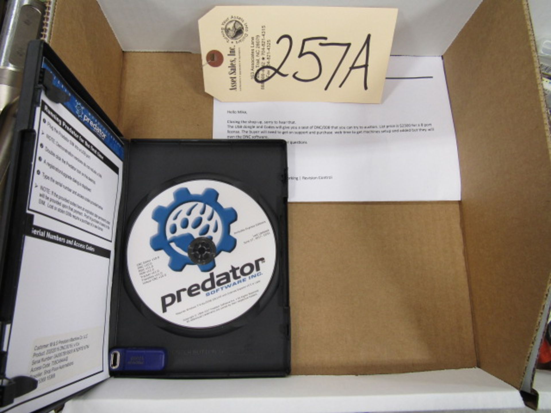 Predator CNC / DNC / MDC Express Software with USB Dongle & Codes, New Price is $2300 for an 8- - Bild 2 aus 3