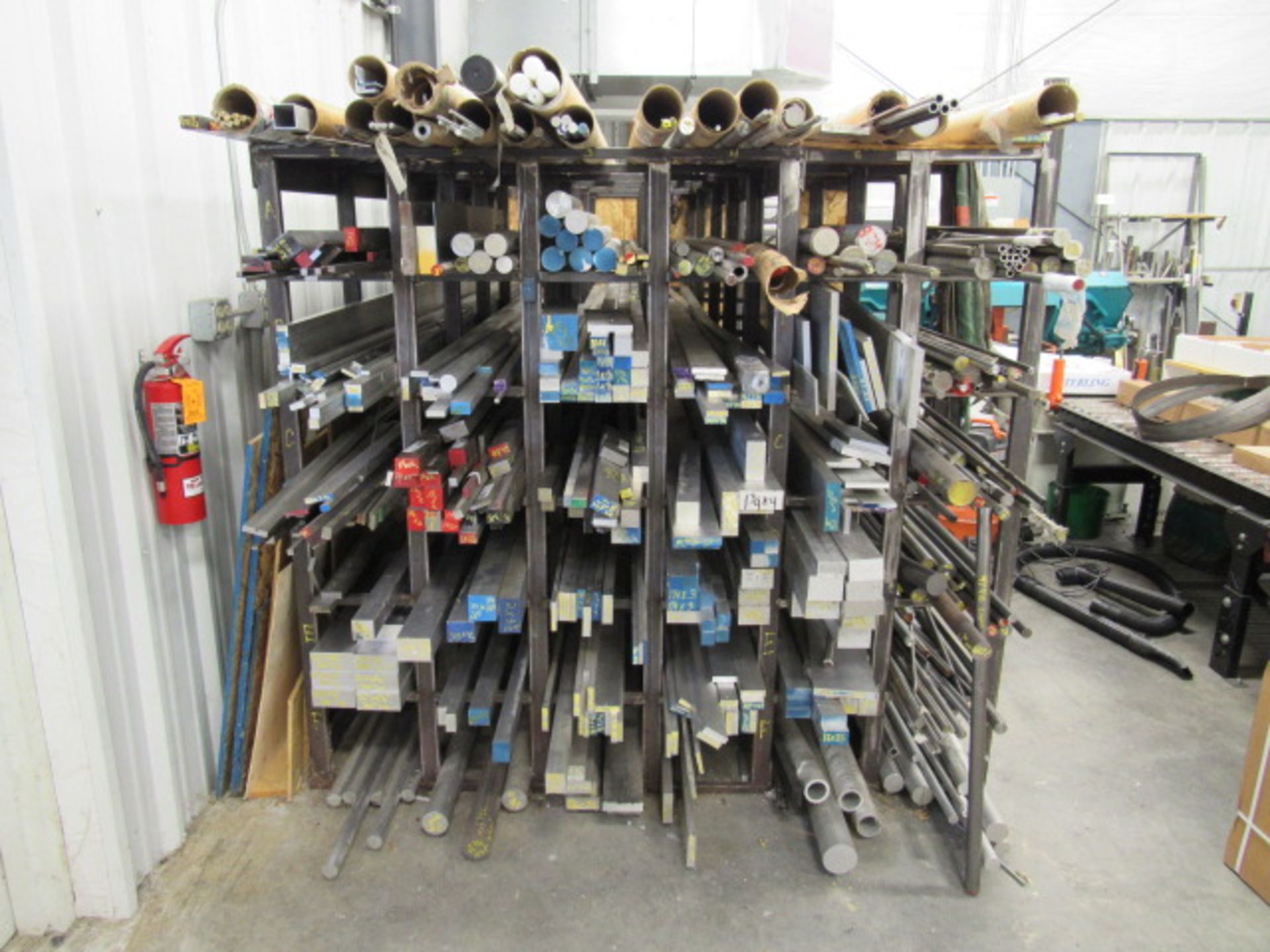 Large Rack with Usable Stainless, Aluminum & Steel Bars, Rounds & Flats - Image 3 of 8