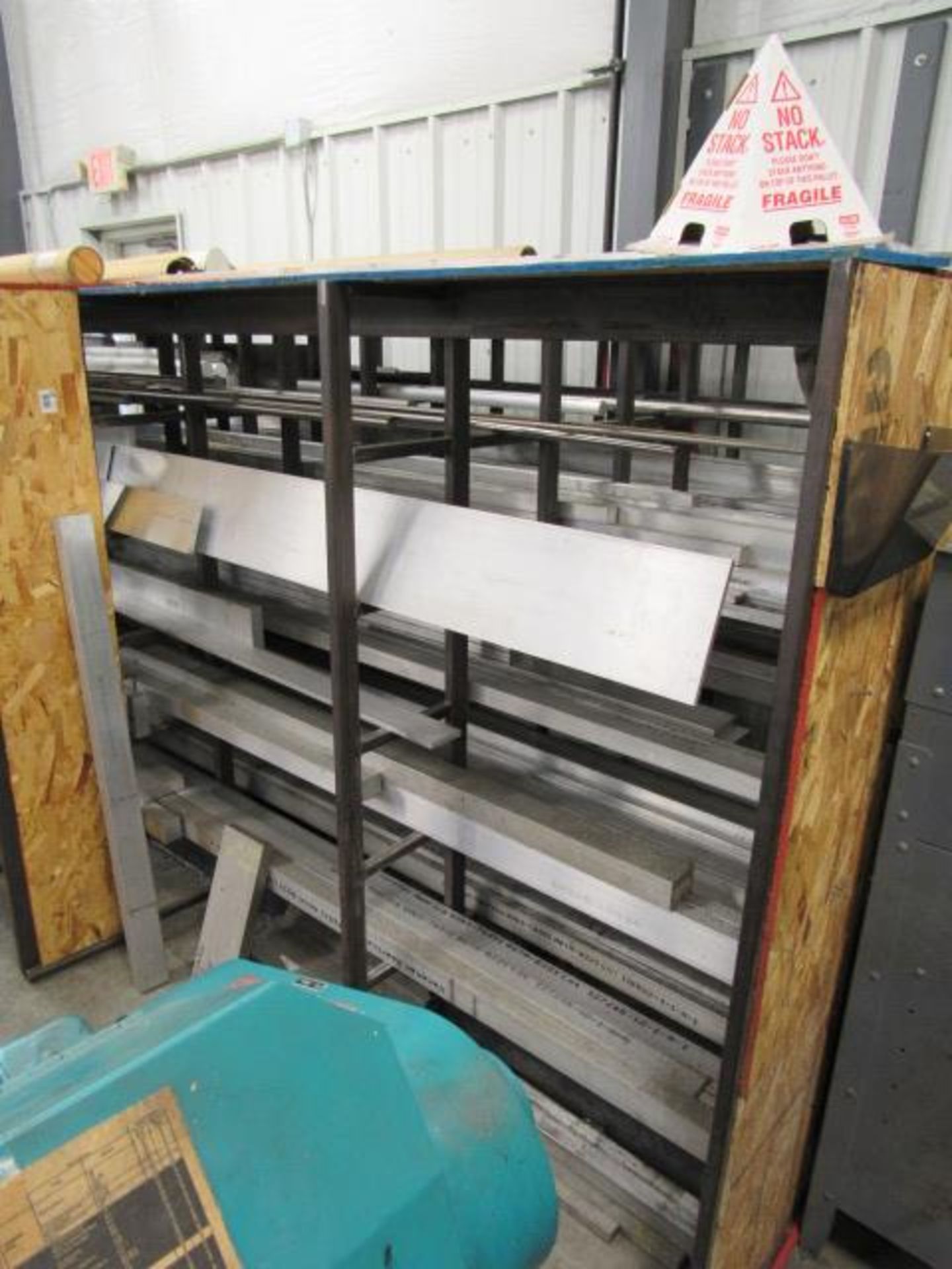 Large Rack with Usable Stainless, Aluminum & Steel Bars, Rounds & Flats - Image 7 of 8