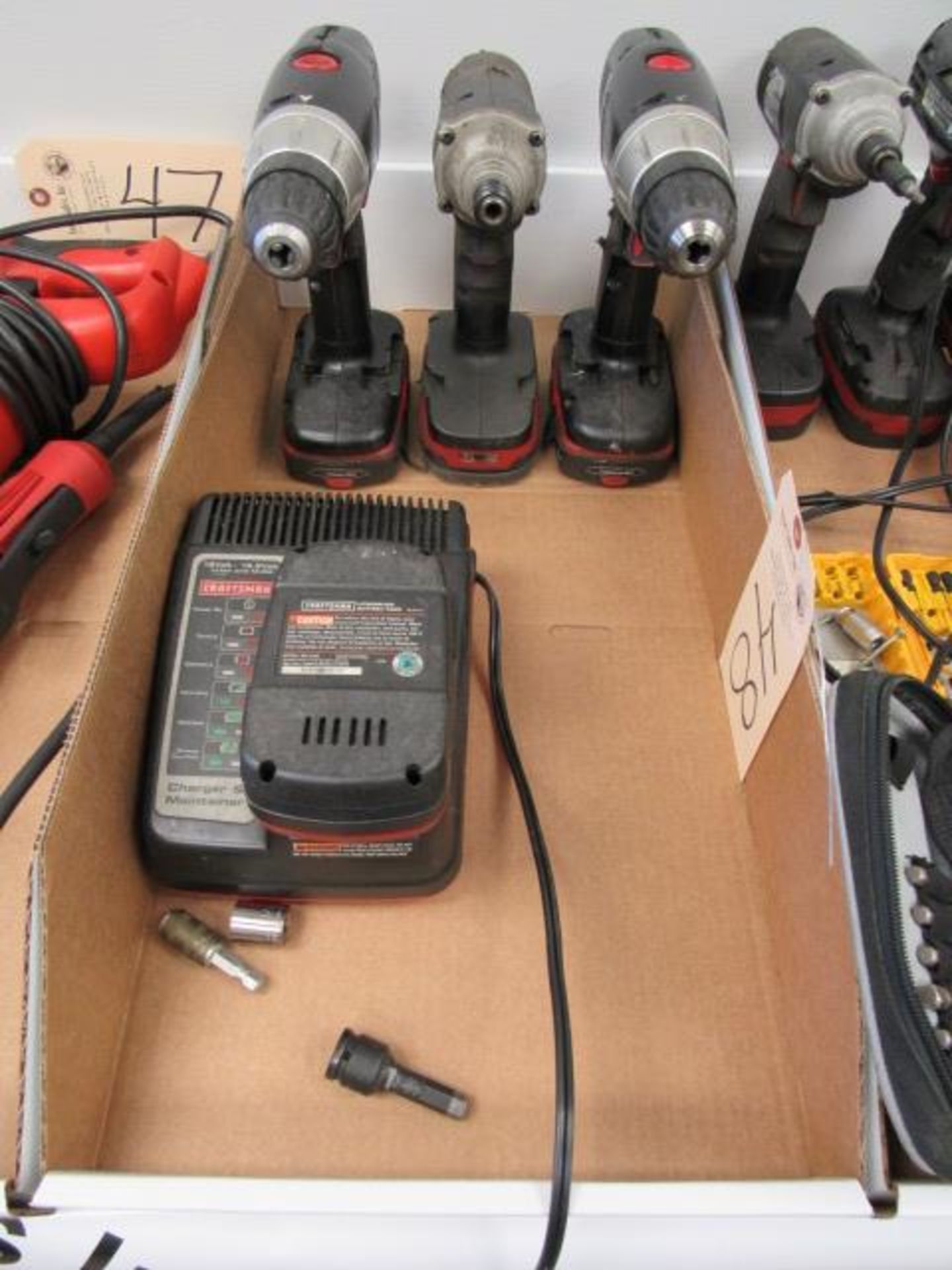 (2) Craftsman 19.2V Drills & (1) Impact Gun & Charger & Battery