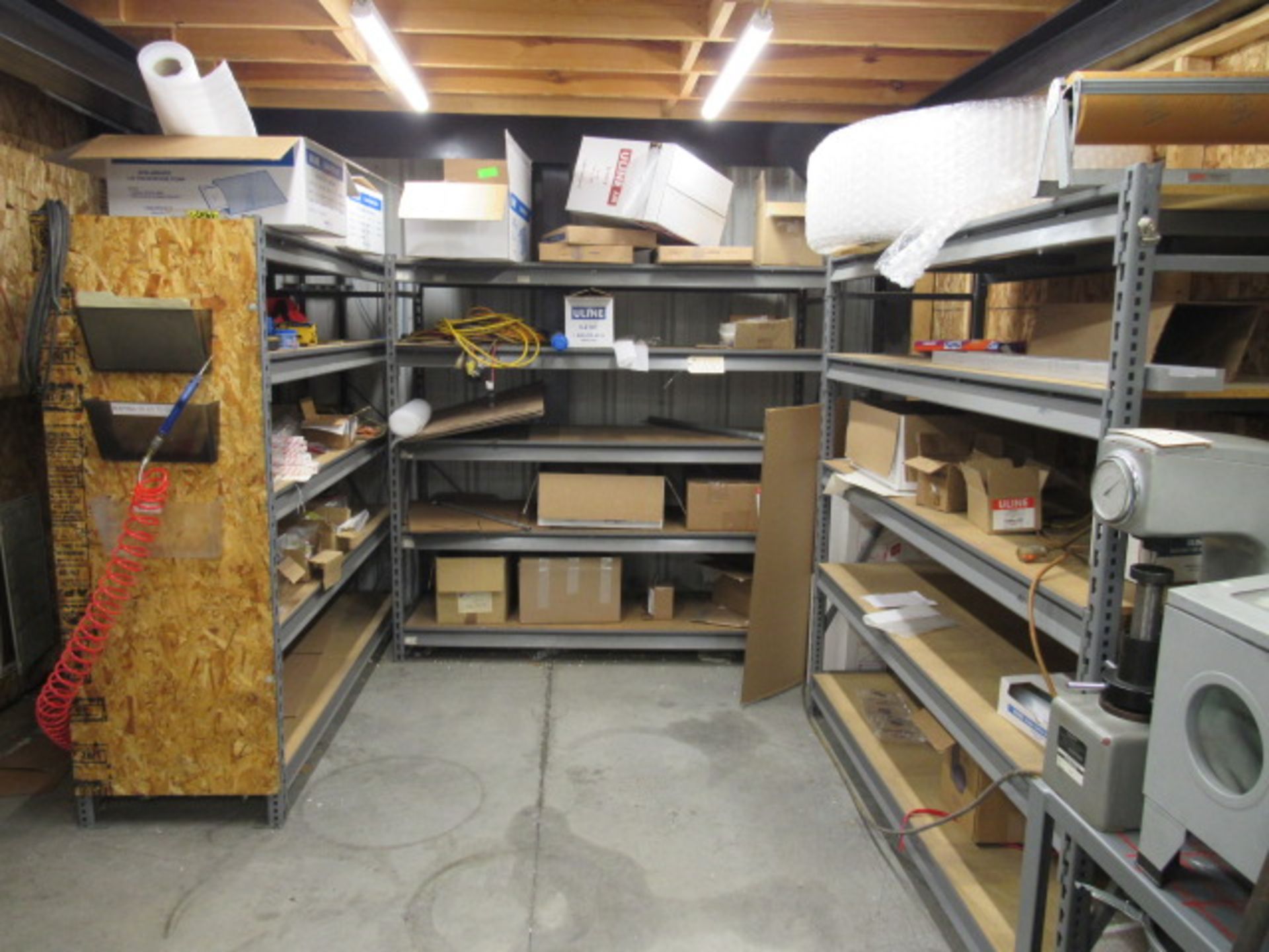 3 Shelves with Shipping Supplies
